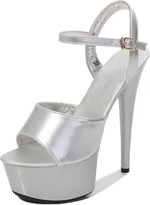 Sexy Slim High Heel Party Women Shoes High Heels Chunky Heels Fashion Shoes Toe Sandals for Women