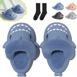 Sharklas Originals Winter, Shark Polar Slippers, Sharklas De Invierno, Shark Slippers Removable Plush Lining, Winter Warm Plush Comfy Non Slip Shark Slippers