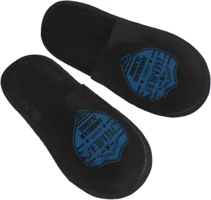 Shield Vintage Stamp Prints And Badge Decals Slippers Winter Indoor and Outdoor Slipper Warm Cozy Soft Lightweight House Shoes Fuzzy Slip-On Slipper Large