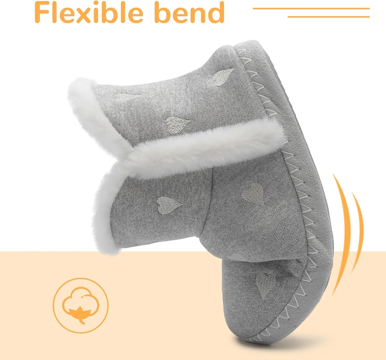 shoeslocker Women's Bootie Slippers Fuzzy Winter Ankle Boots Slippers Warm House Shoes Outdoor Indoor with Plush Fur Lining