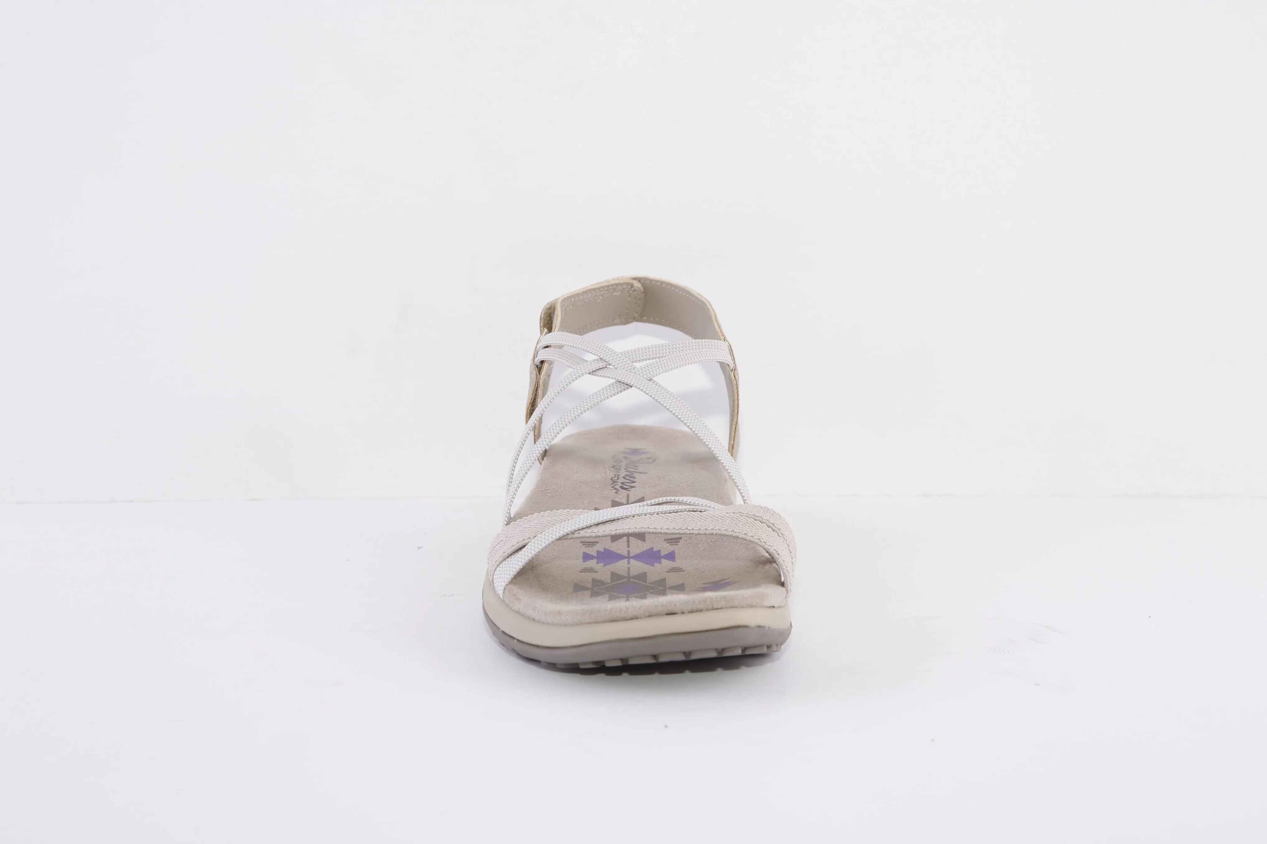 SKECHERS - 163112 REGGAE SLIM-TAKES TWO FLAT ELASTIC STRAPS S - TAUPE