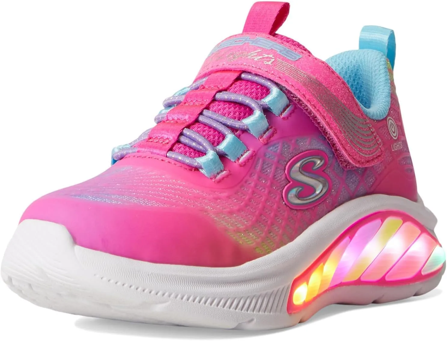 Skechers Girl's Cruisers-Rainbow Reflectin Sneaker