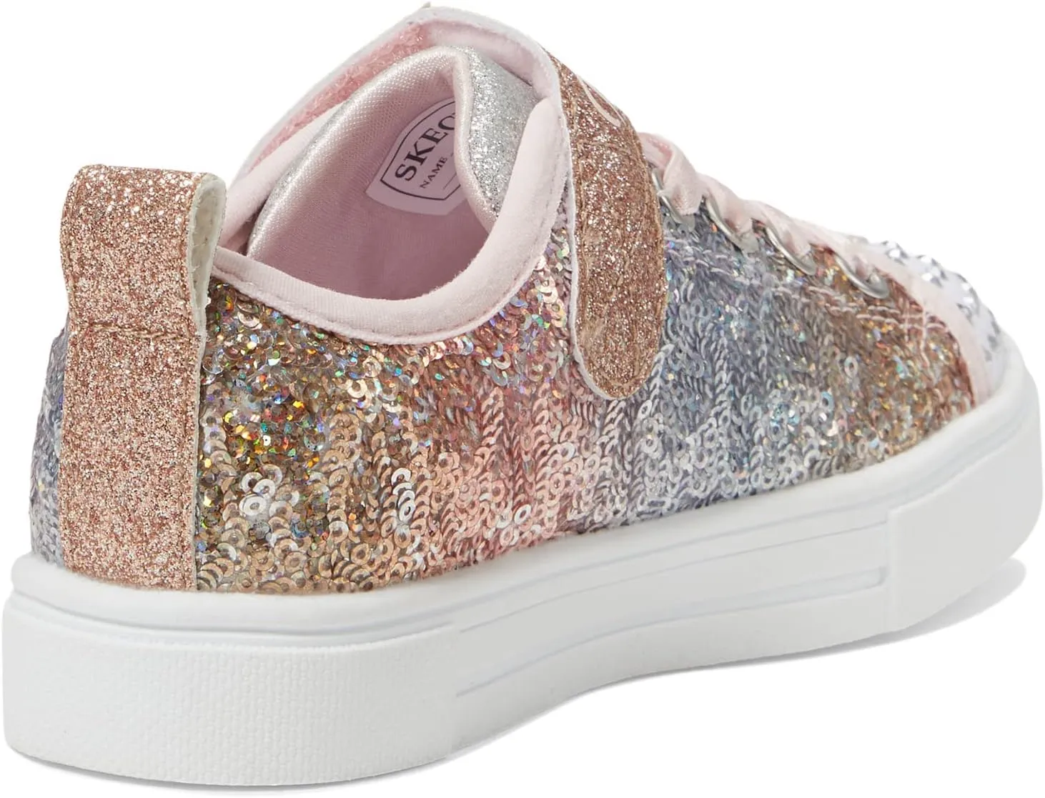 Skechers Unisex-Child Twinkle Sparks-Sequin Flash Sneaker
