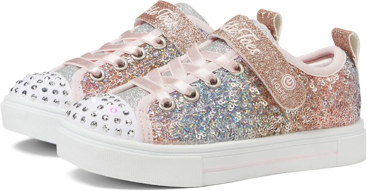 Skechers Unisex-Child Twinkle Sparks-Sequin Flash Sneaker