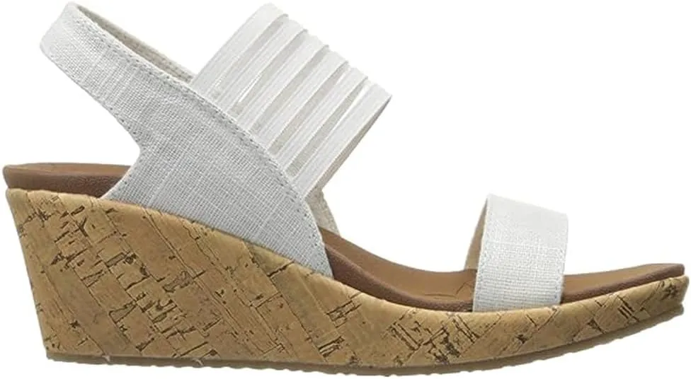 Skechers Women's Beverlee Smitten Kitten Wedge Sandal