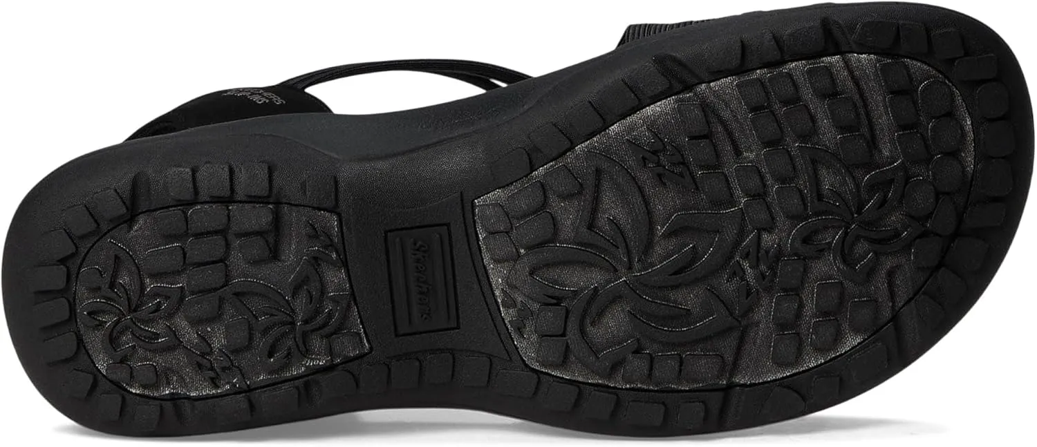 SKECHERS Women's Reggae Slim-Simply Stretchy Hands Free Slip-ins Sport Sandal