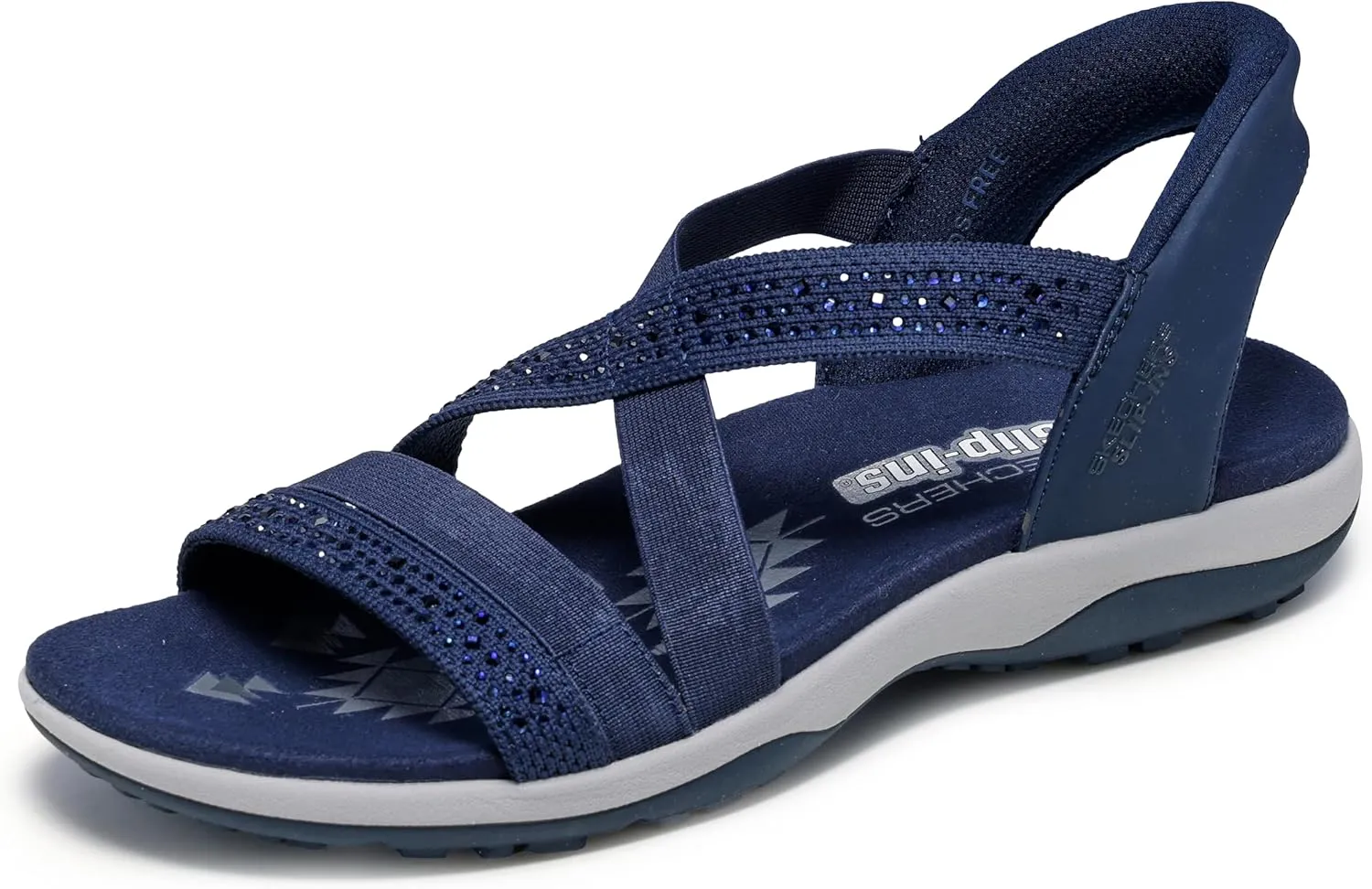Skechers Women's Reggae Slim-Summer Sparkle Sandal