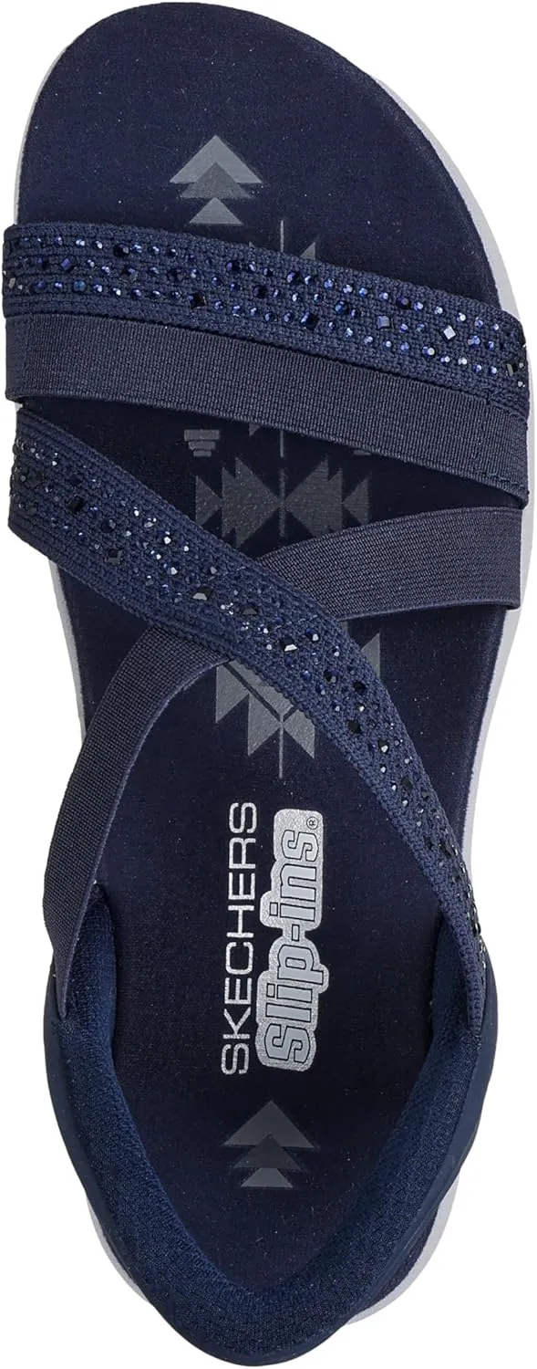 Skechers Women's Reggae Slim-Summer Sparkle Sandal