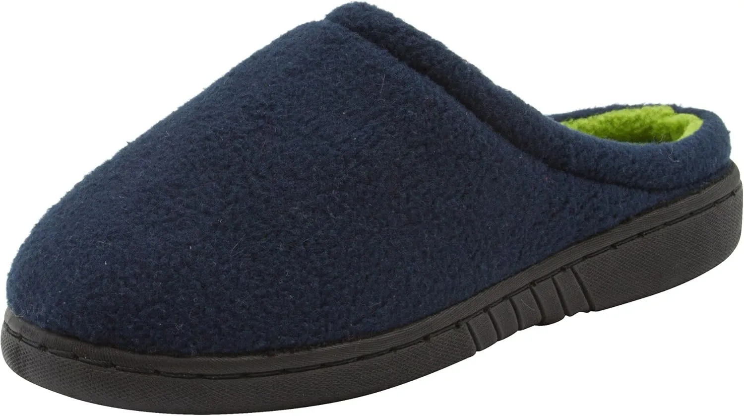 Skysole Boys Fleece Clog Slipper with Rugged Outsole