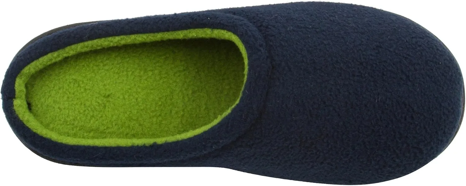 Skysole Boys Fleece Clog Slipper with Rugged Outsole