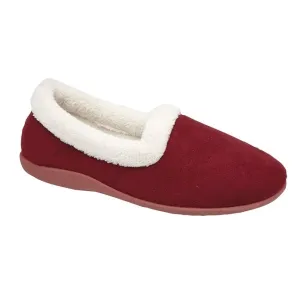 Sleepers SANDIE Womens Collared Full Slippers Wine