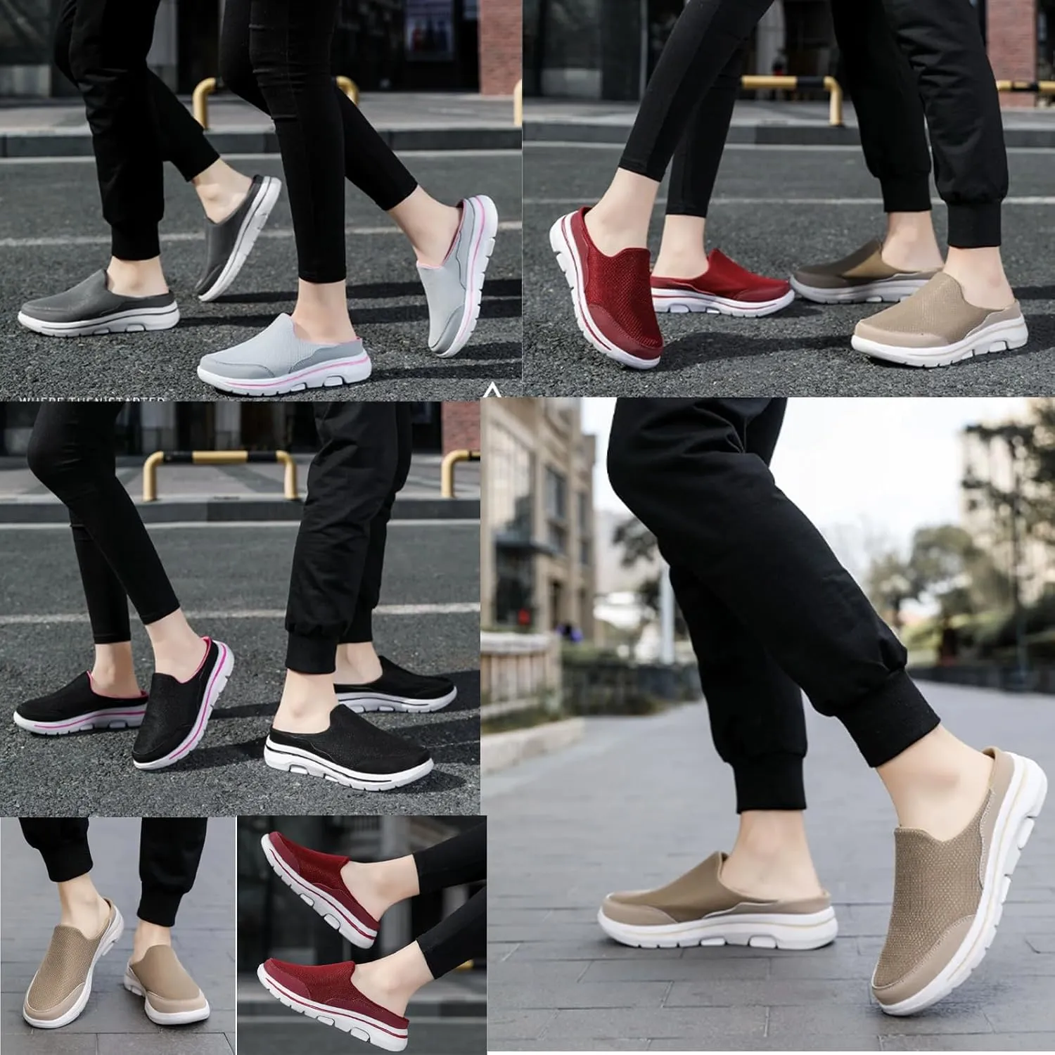 Slip On Mules & Clogs for Womens Mens Light Open Back Shoes Comfort Walking Shoes Breathable Slippers Closed Toe Slides Men and Women