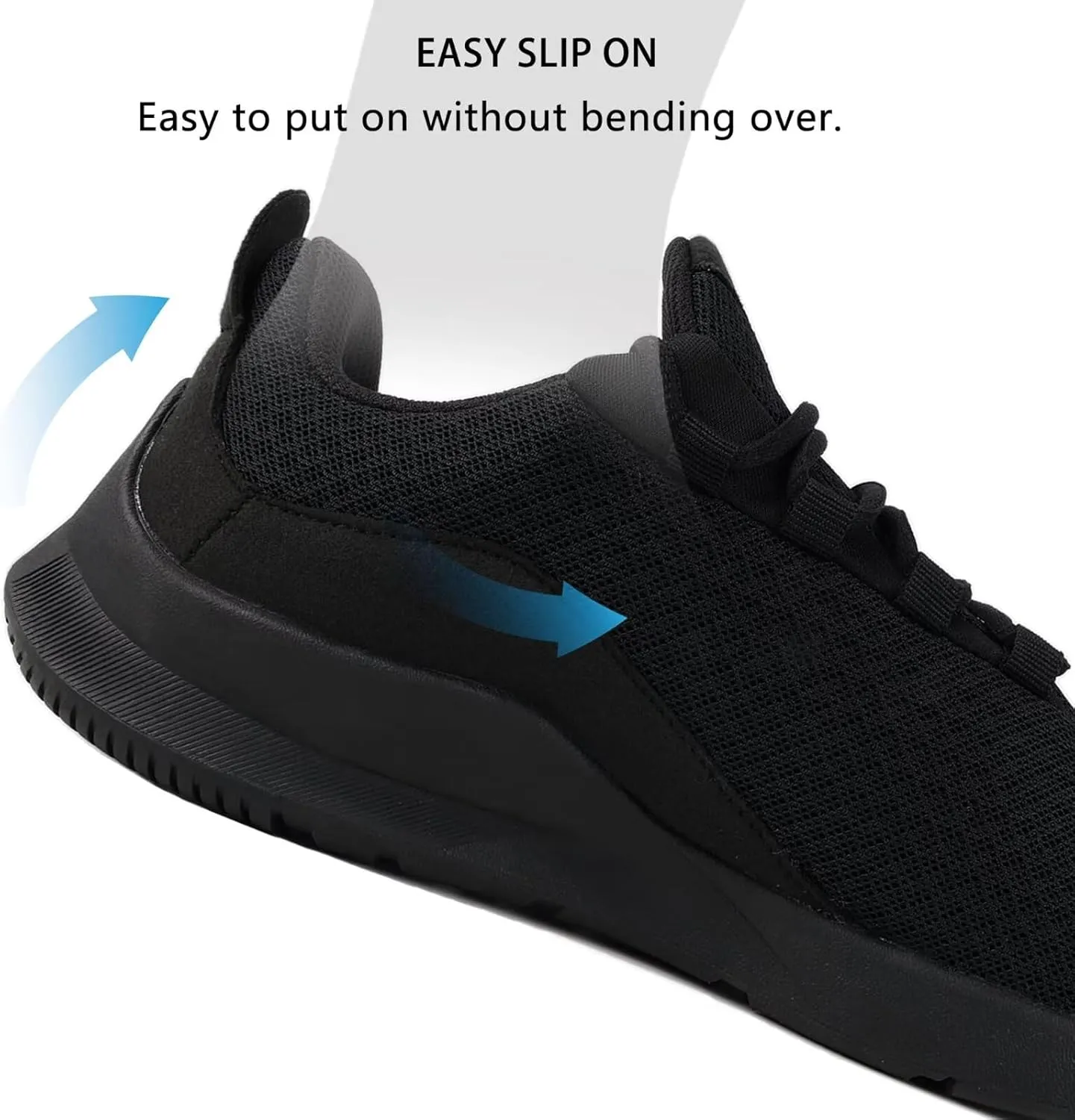 Slip on Sneakers for Men Casual Non Slip Lightweight Breathable Athletic Tennis Gym Walking Running Shoes