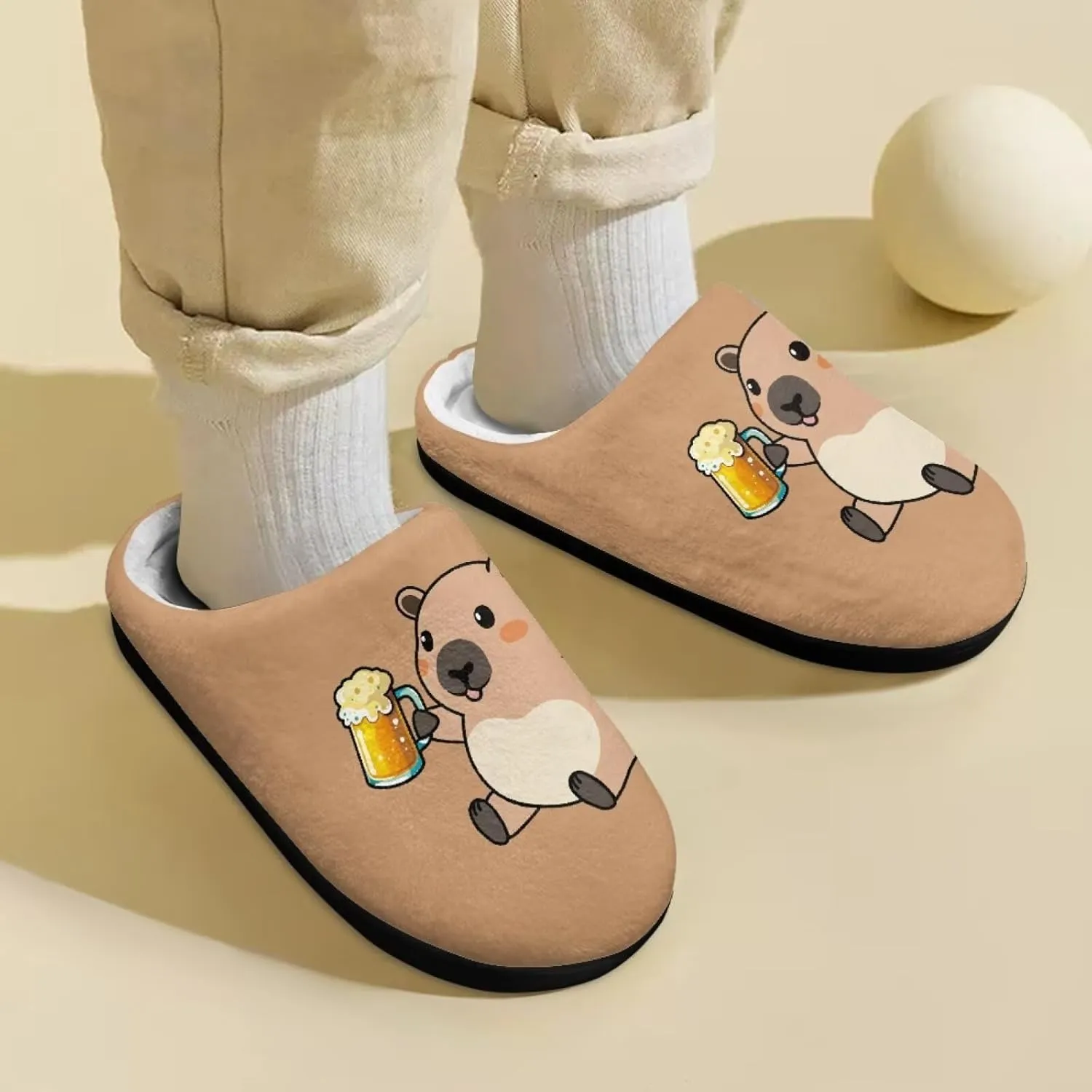 Slippers for Kids Anti-slip House Slippers Warm Plush Slippers Cozy Bedroom Slippers