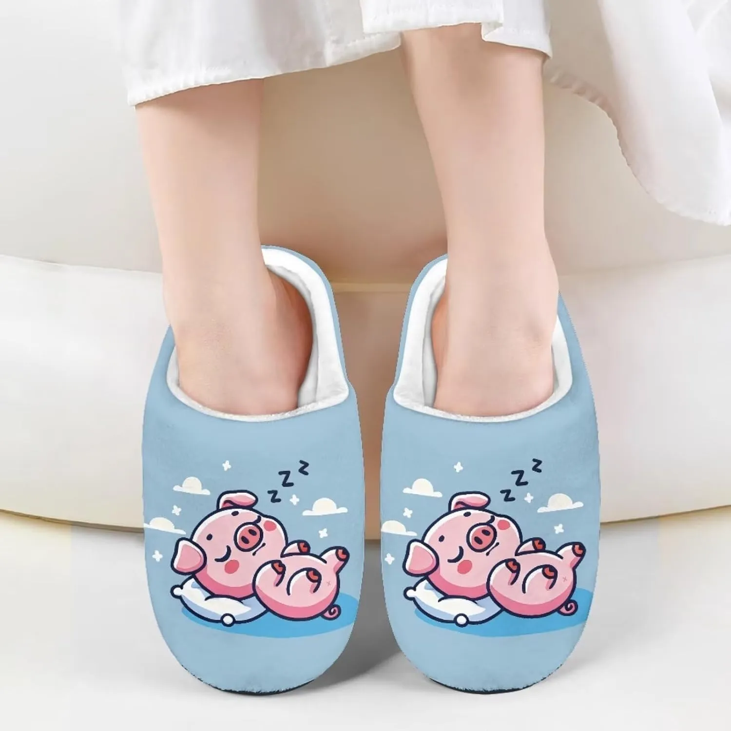 Slippers for Kids Anti-slip House Slippers Warm Plush Slippers Winter Bedroom Slippers