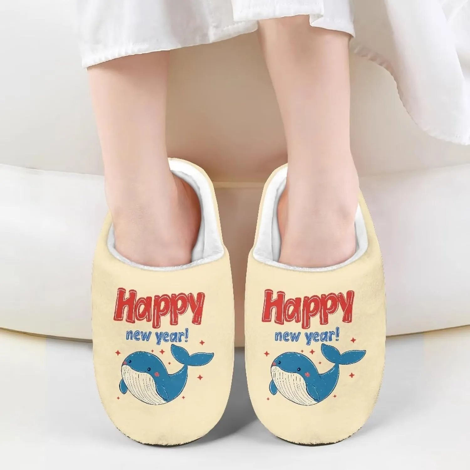 Slippers for Kids Anti-slip House Slippers Warm Plush Slippers Winter Bedroom Slippers