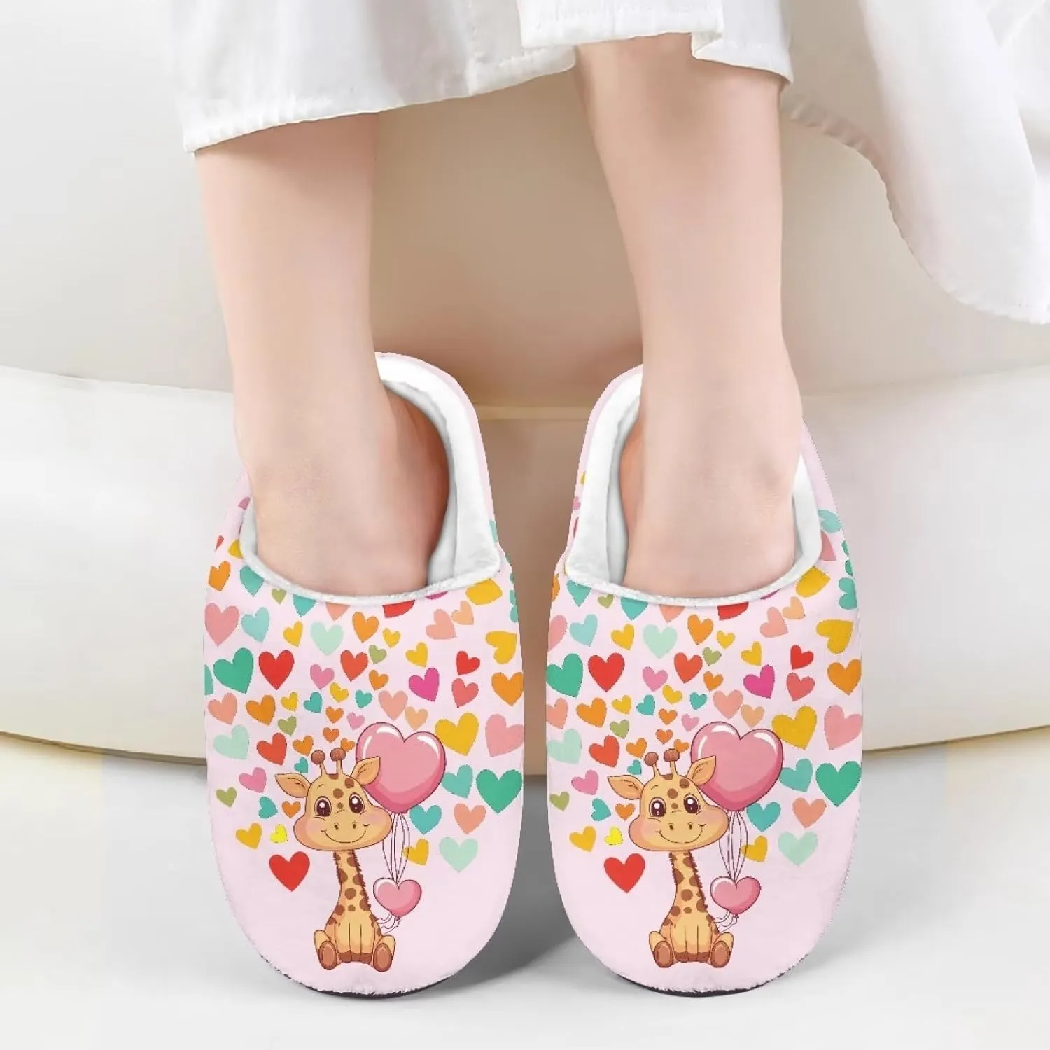 Slippers for Kids Anti-slip House Slippers Warm Plush Slippers Winter Bedroom Slippers