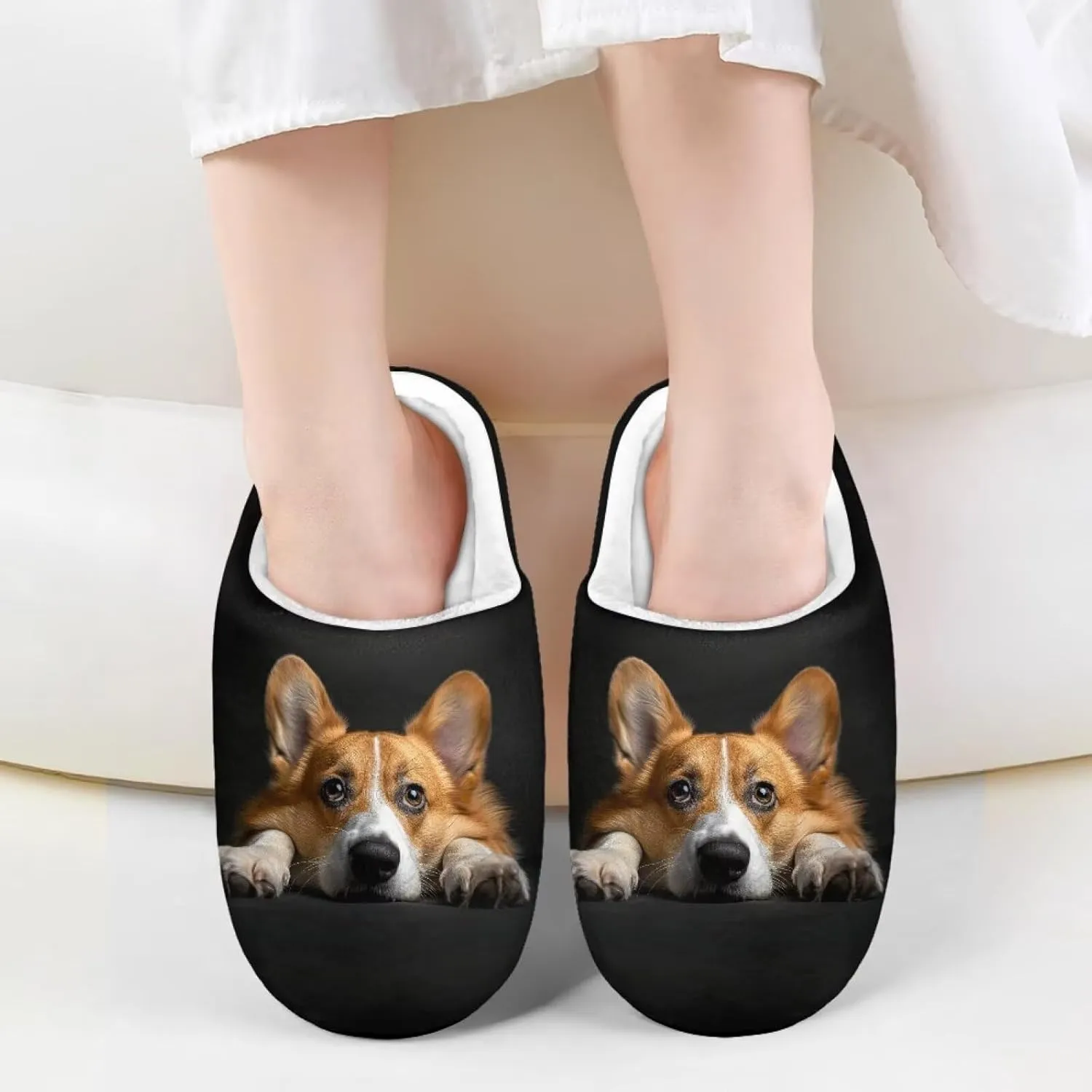 Slippers for Kids Anti-slip Plush Slippers Warm House Shoes Winter Bedroom Slippers