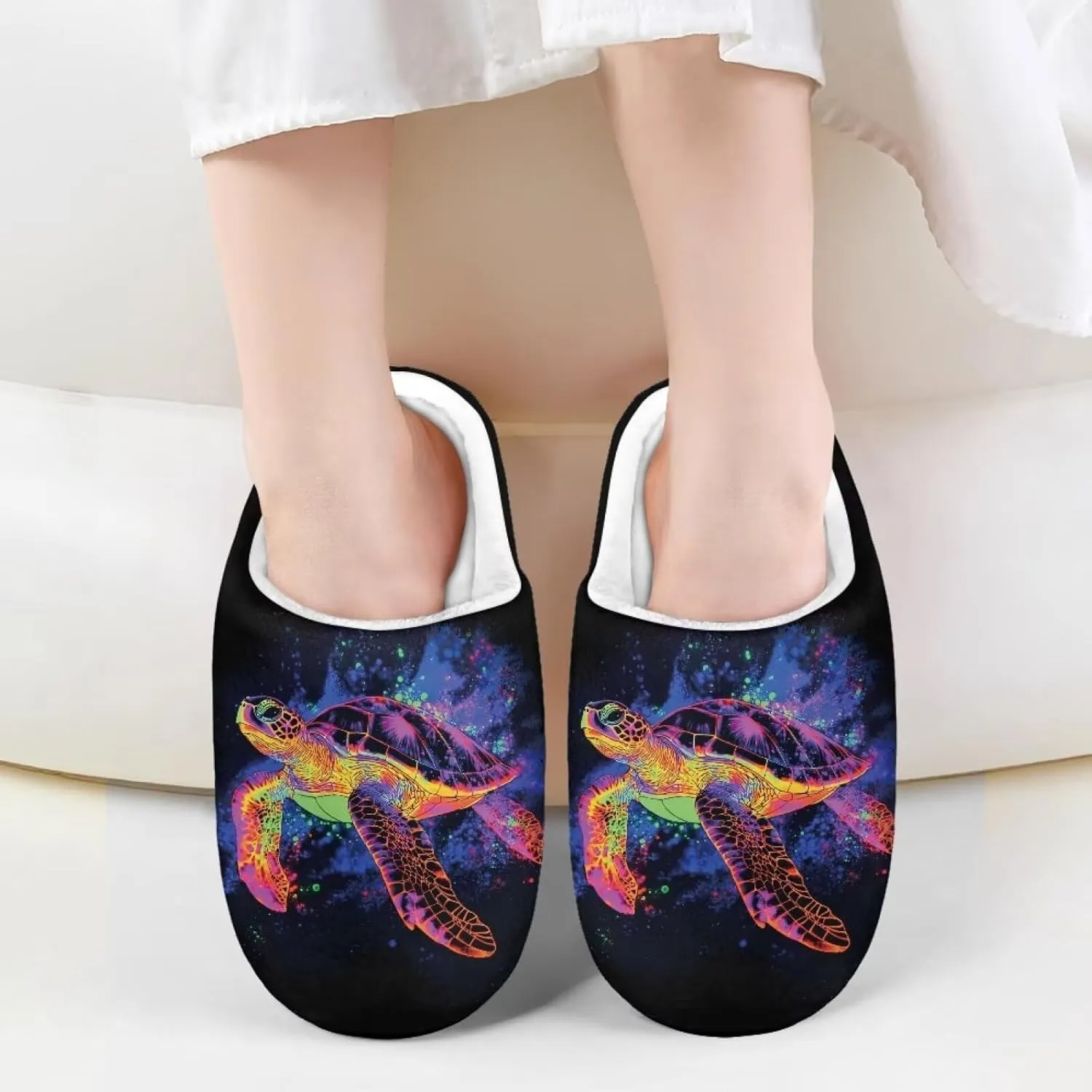 Slippers for Kids Anti-slip Plush Slippers Warm House Shoes Winter Bedroom Slippers