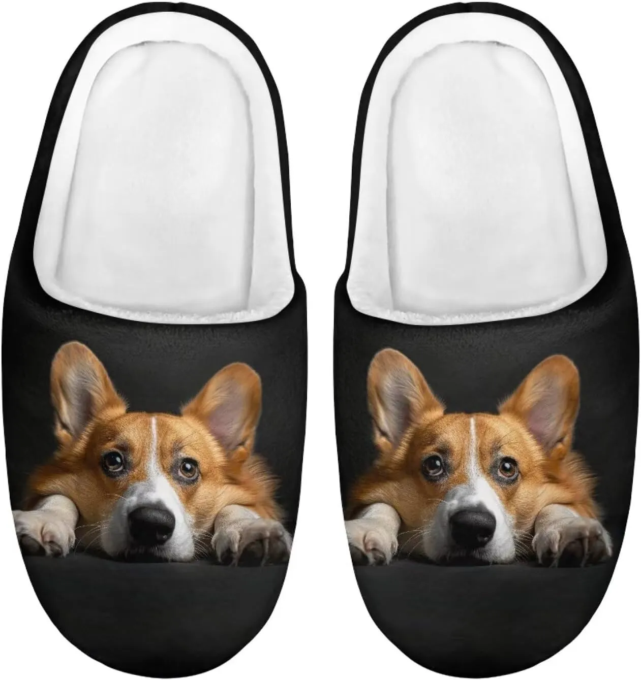 Slippers for Kids Anti-slip Plush Slippers Warm House Shoes Winter Bedroom Slippers
