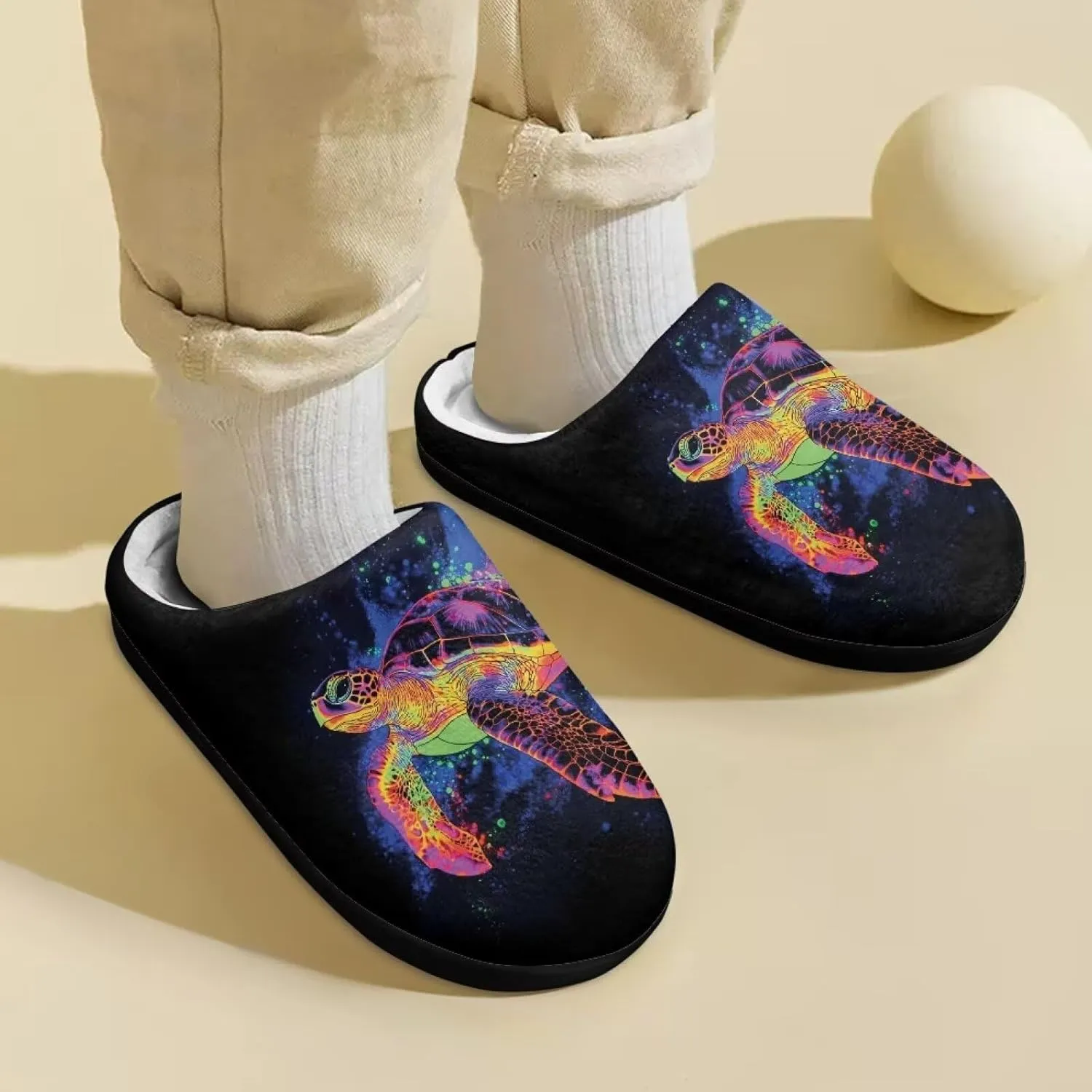 Slippers for Kids Anti-slip Plush Slippers Warm House Shoes Winter Bedroom Slippers