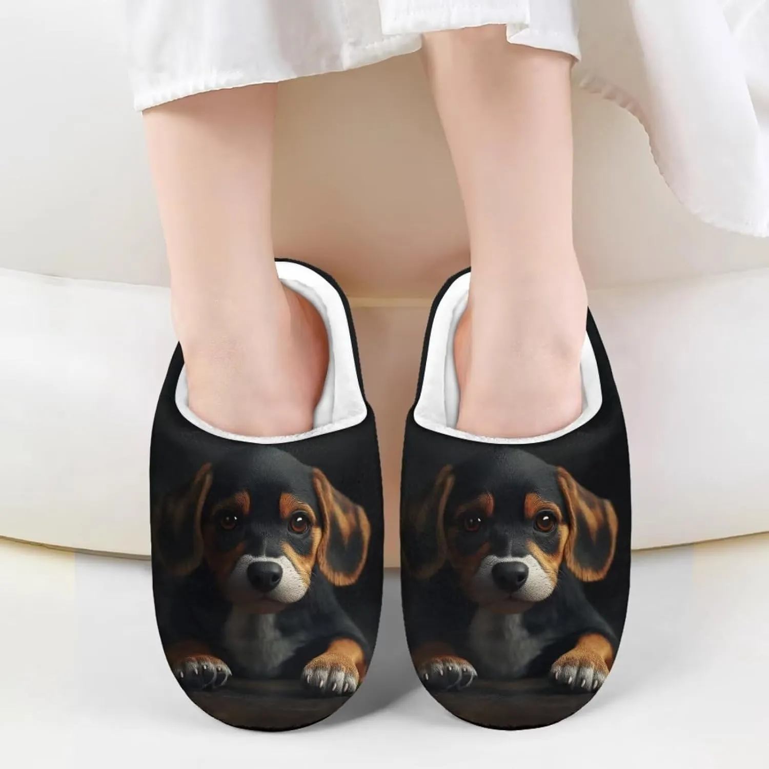 Slippers for Kids Warm Plush Slippers Non Slip House Slippers Winter Cozy Bedroom Slippers