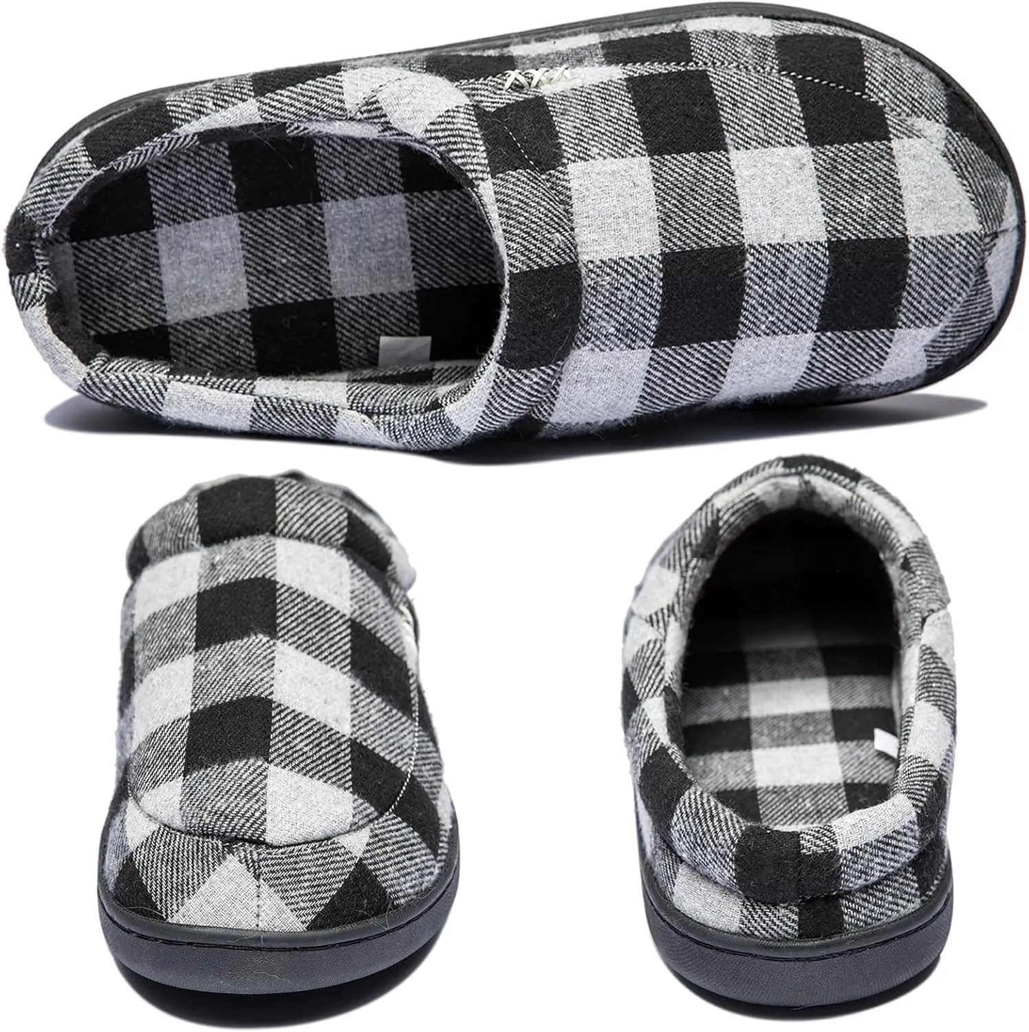 Slippers For Man Cozy Microsuede Slip On Soft Fuzzy Lined Memory Foam Slippers House Shoes Indoor Outdoor