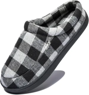 Slippers For Man Cozy Microsuede Slip On Soft Fuzzy Lined Memory Foam Slippers House Shoes Indoor Outdoor