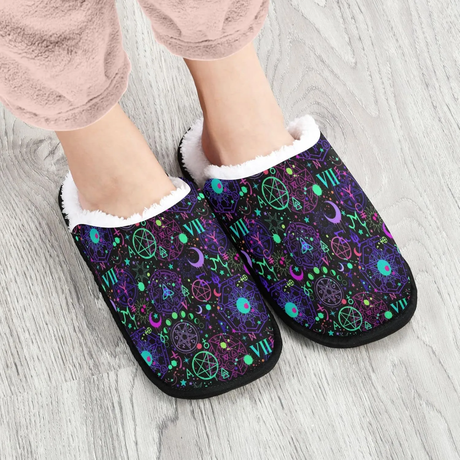 Slippers for Women Men, Memory Foam House Slippers, Non-Slip Indoor Outdoor Winter Bedroom Shoes