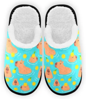 Slippers for Women Men, Memory Foam House Slippers, Non-Slip Indoor Outdoor Winter Bedroom Shoes