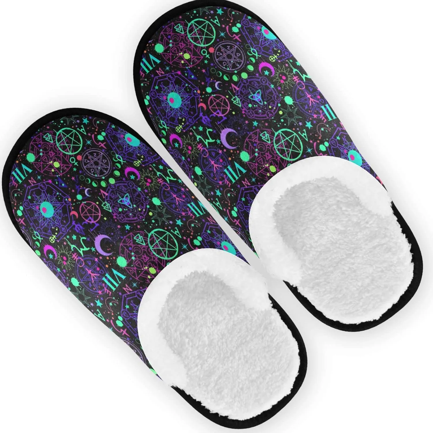 Slippers for Women Men, Memory Foam House Slippers, Non-Slip Indoor Outdoor Winter Bedroom Shoes