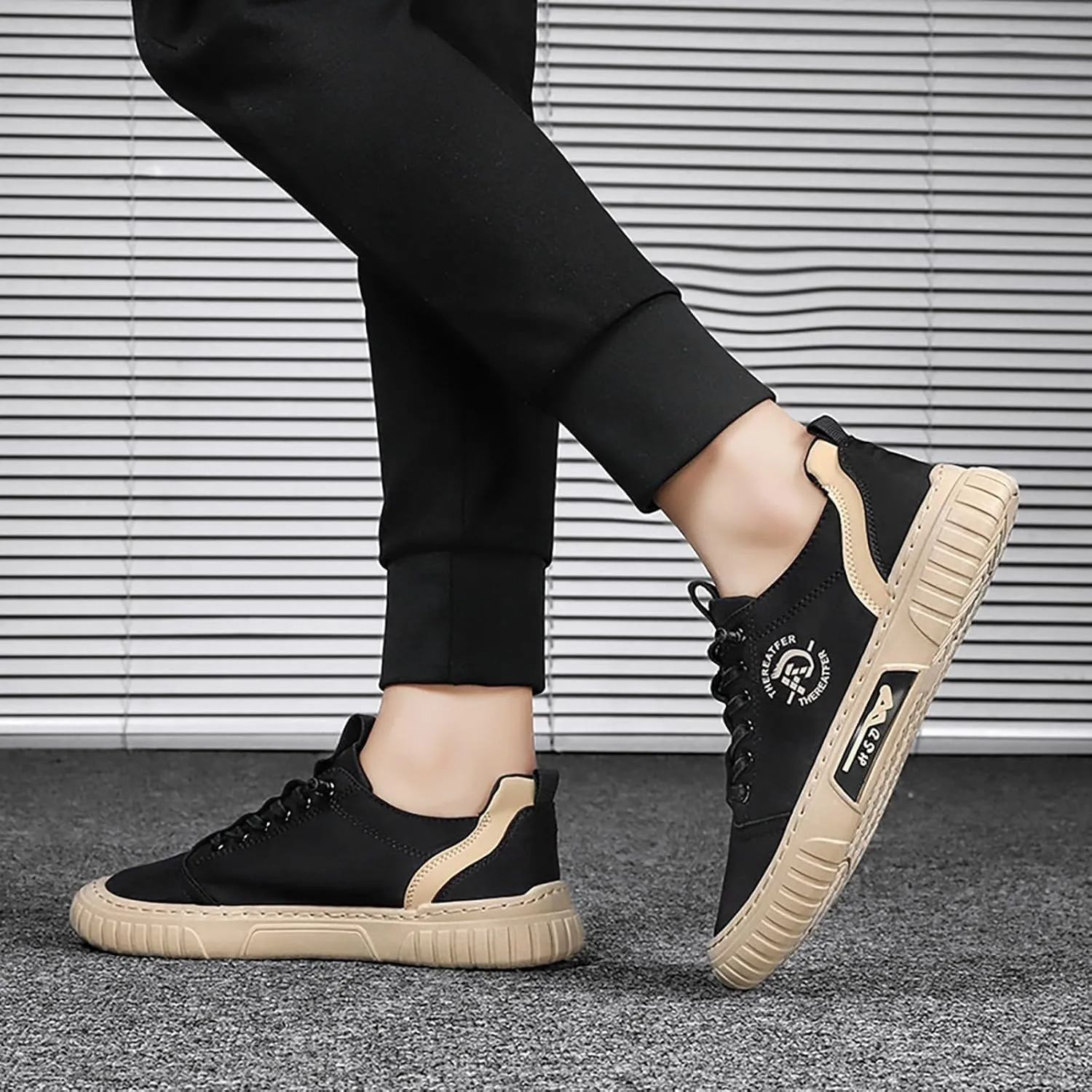 Sneakers Business Breathable Men Sneakers Low Top Breathable Casual Walking Canvas Shoes