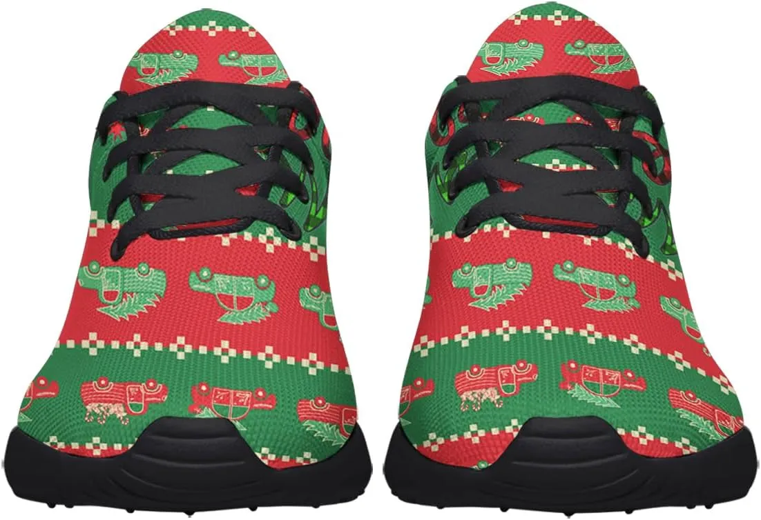 Sonzj-II Christmas Shoes Women Running Shoes Men Lightweight Walking Sneakers Mesh Athletic Sport Shoes