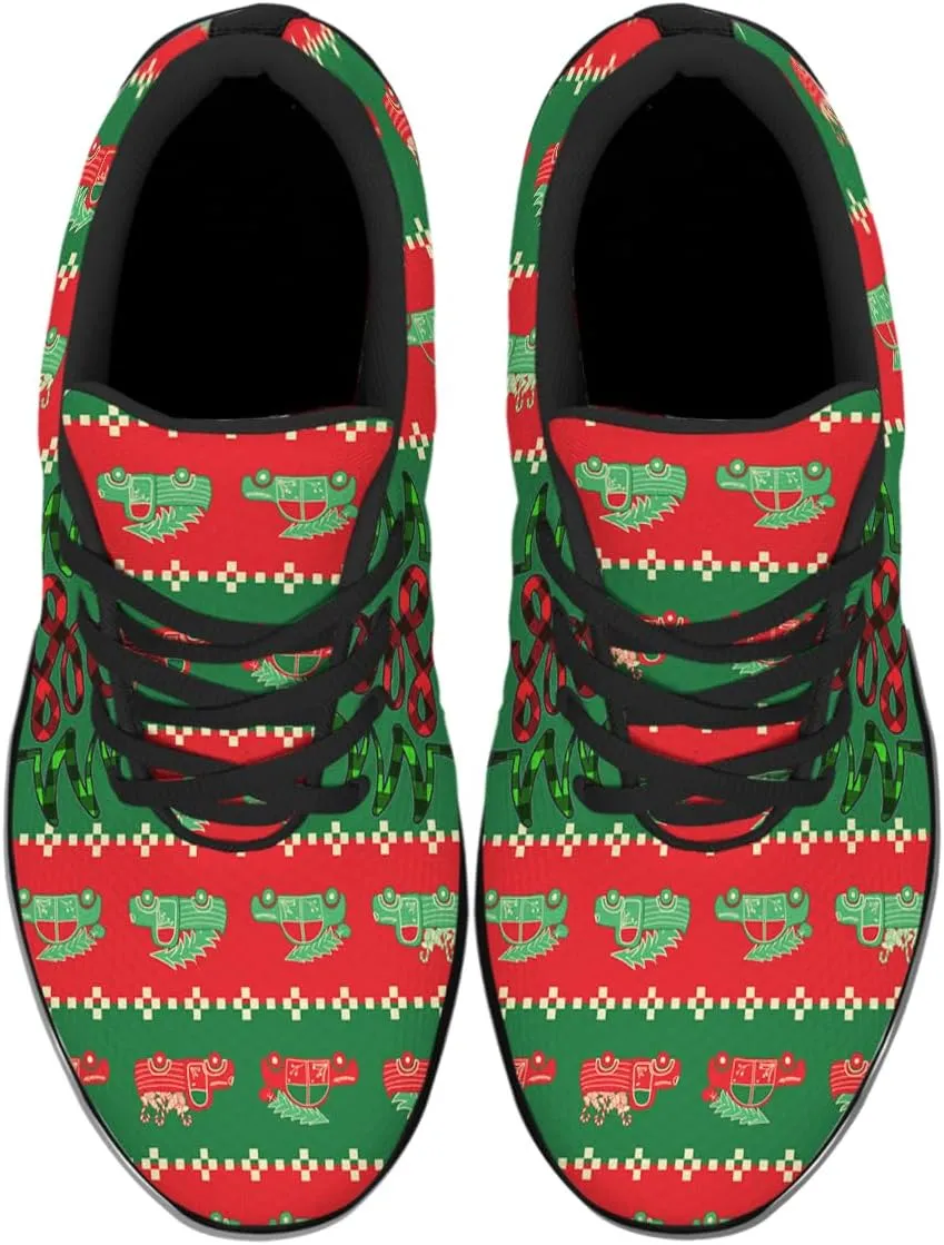 Sonzj-II Christmas Shoes Women Running Shoes Men Lightweight Walking Sneakers Mesh Athletic Sport Shoes