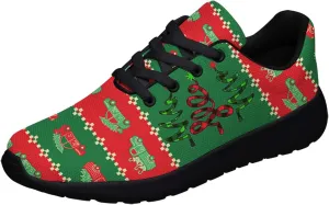 Sonzj-II Christmas Shoes Women Running Shoes Men Lightweight Walking Sneakers Mesh Athletic Sport Shoes