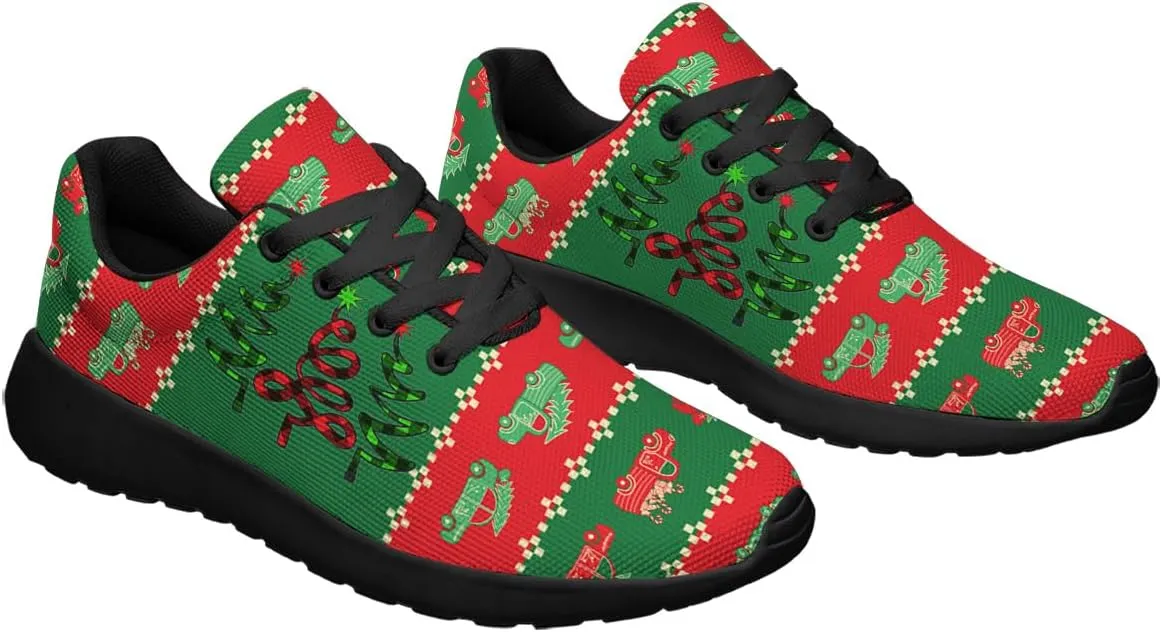 Sonzj-II Christmas Shoes Women Running Shoes Men Lightweight Walking Sneakers Mesh Athletic Sport Shoes