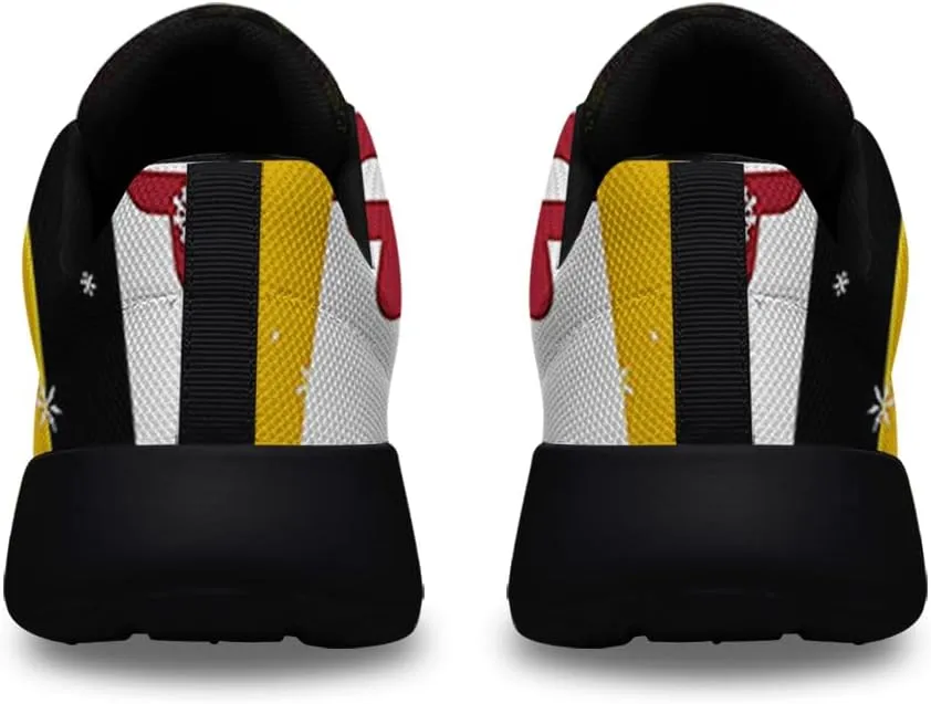 Sonzj-II Maryland Shoes Mens Womens Athletic Walking Sneakers Running Shoes Mesh Breathable Low Top Anti-Slip Trainers