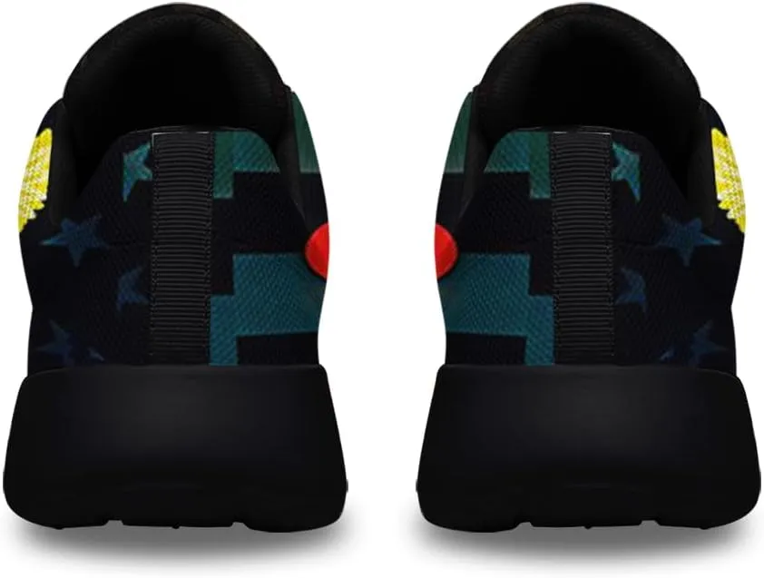 Sonzj-II Peace Hippie Printed Men Women Running Walking Shoes Lightweight Breathable Fashion Sneakers