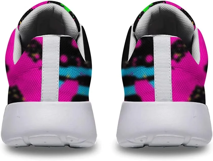 Sonzj-II Women Men Tennis Shoes,Athletic Fashion Neon Splatters with Paint Cool Sneaker for Girl,Boy,Gym,Walking,Hiking,Jogging,Running,Travel and More