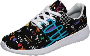 Sonzj-II Women Men Tennis Shoes,Athletic Fashion Physics and Maths Cool Sneaker for Girl,Boy,Gym,Walking,Hiking,Jogging,Running,Travel and More