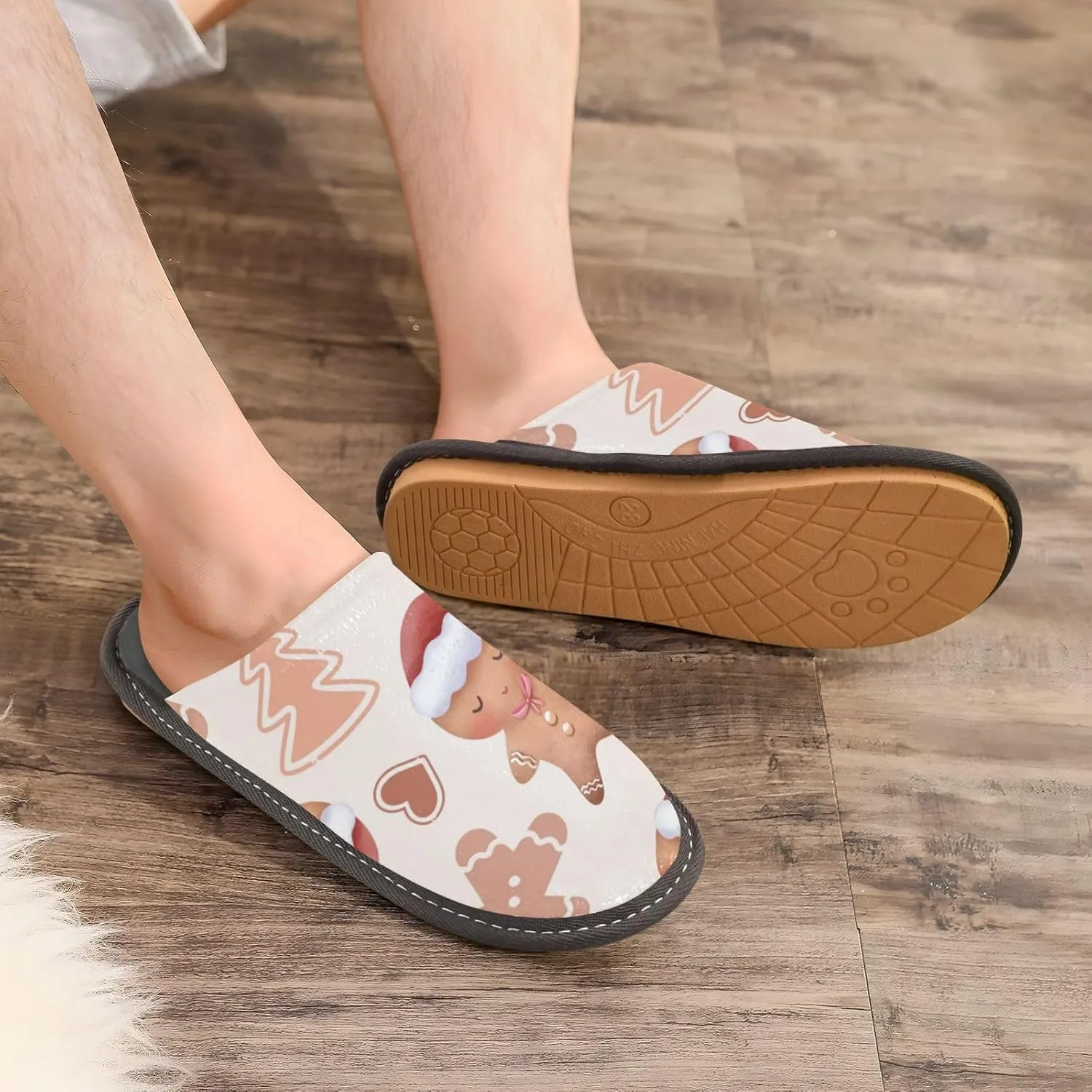 Spa Slippers Indoor House Fuzzy Slippers Soft Memory Foam Non-Slip Home Slipper Winter Shoes For Bedroom Hotel Travel 4-11