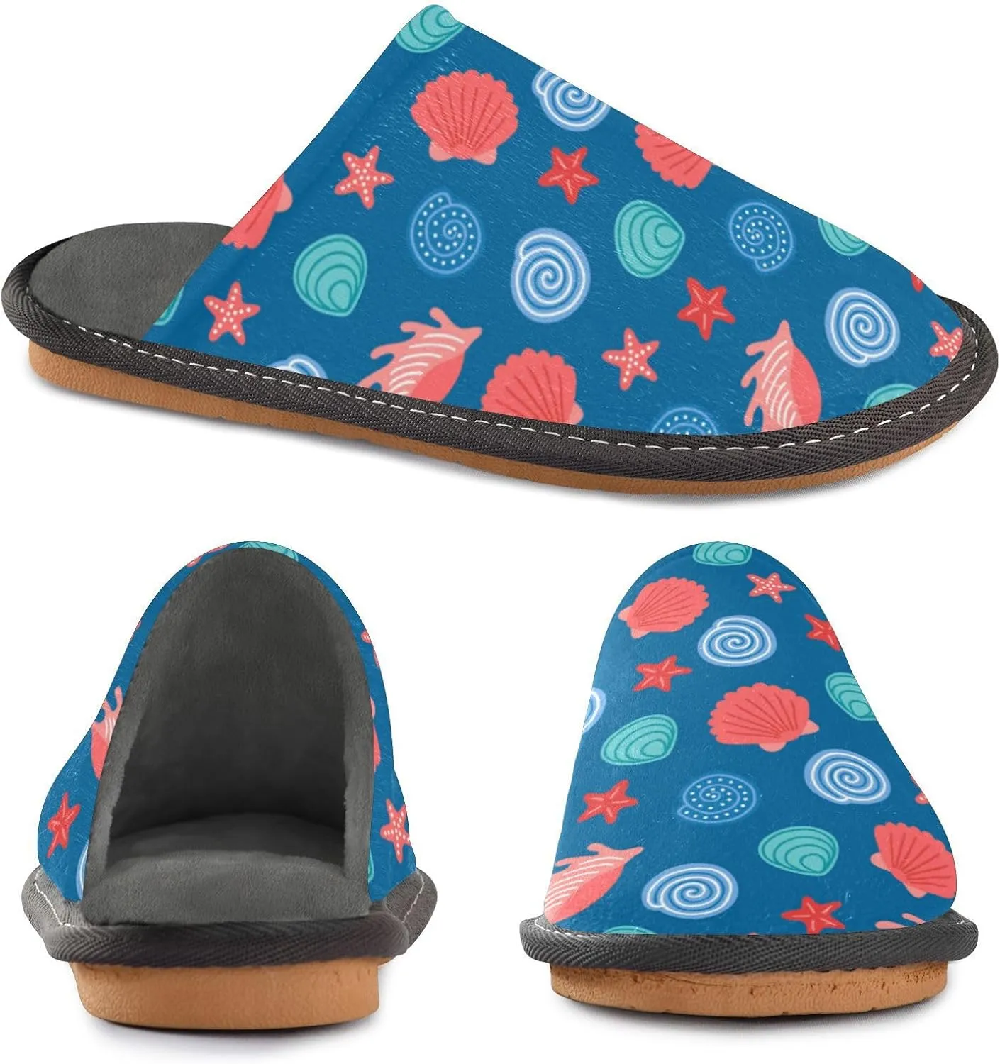 Spa Slippers Indoor House Fuzzy Slippers Soft Memory Foam Non-Slip Home Slipper Winter Shoes For Bedroom Hotel Travel 4-11