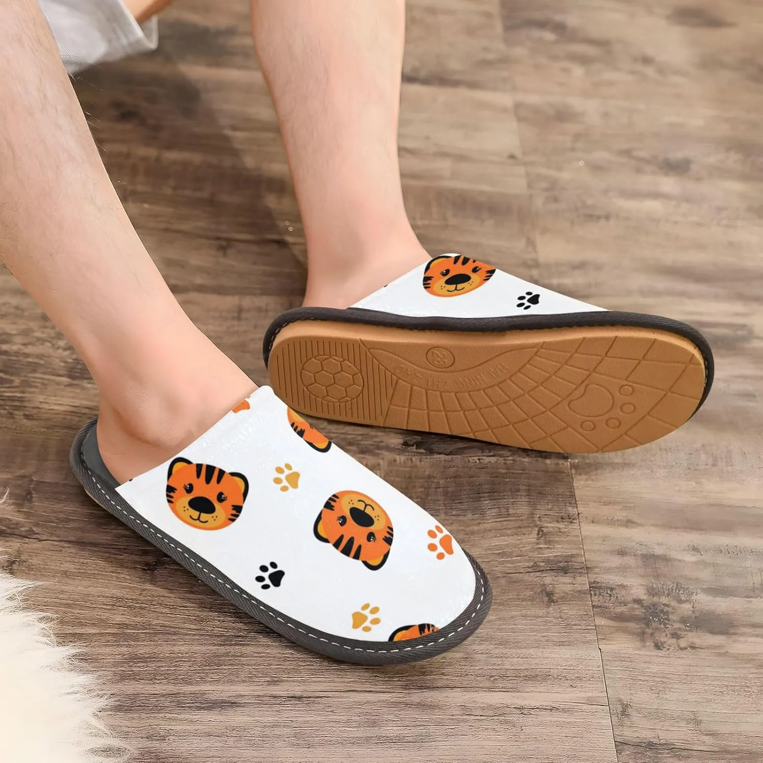 Spa Slippers Indoor House Fuzzy Slippers Soft Memory Foam Non-Slip Home Slipper Winter Shoes For Bedroom Hotel Travel 4-11