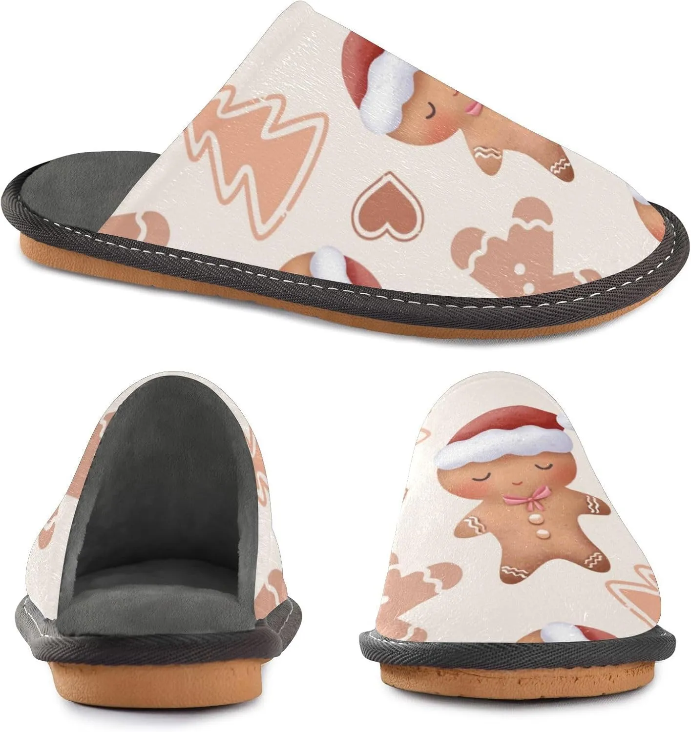 Spa Slippers Indoor House Fuzzy Slippers Soft Memory Foam Non-Slip Home Slipper Winter Shoes For Bedroom Hotel Travel 4-11