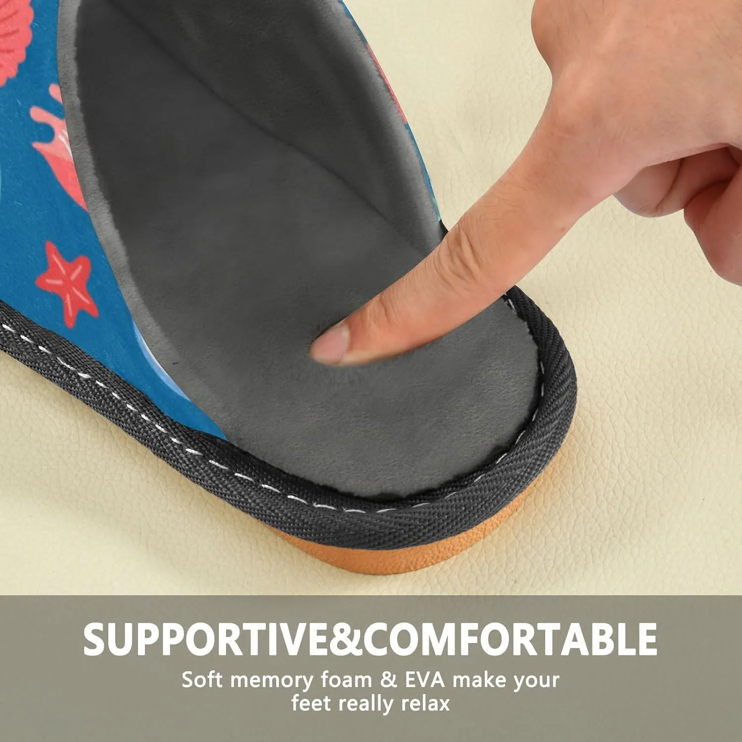 Spa Slippers Indoor House Fuzzy Slippers Soft Memory Foam Non-Slip Home Slipper Winter Shoes For Bedroom Hotel Travel 4-11