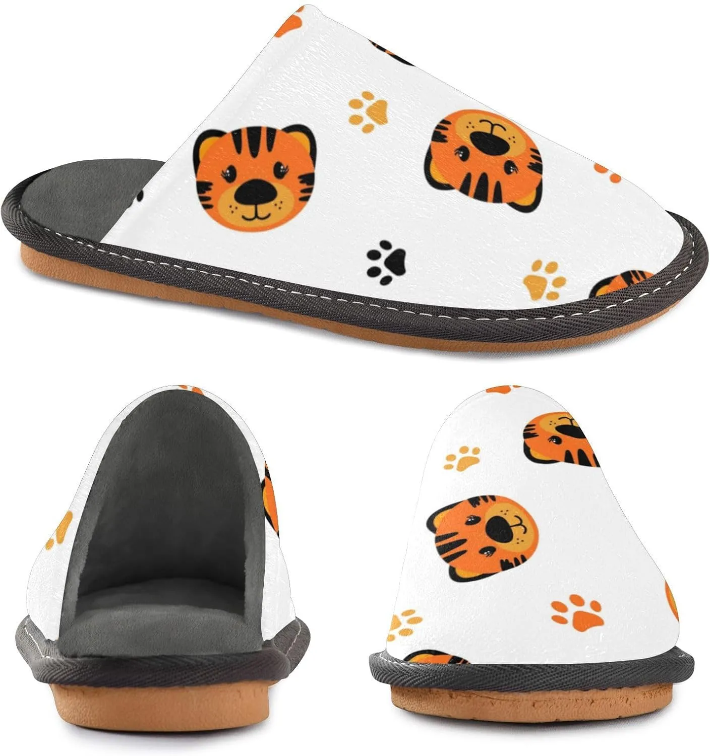 Spa Slippers Indoor House Fuzzy Slippers Soft Memory Foam Non-Slip Home Slipper Winter Shoes For Bedroom Hotel Travel 4-11