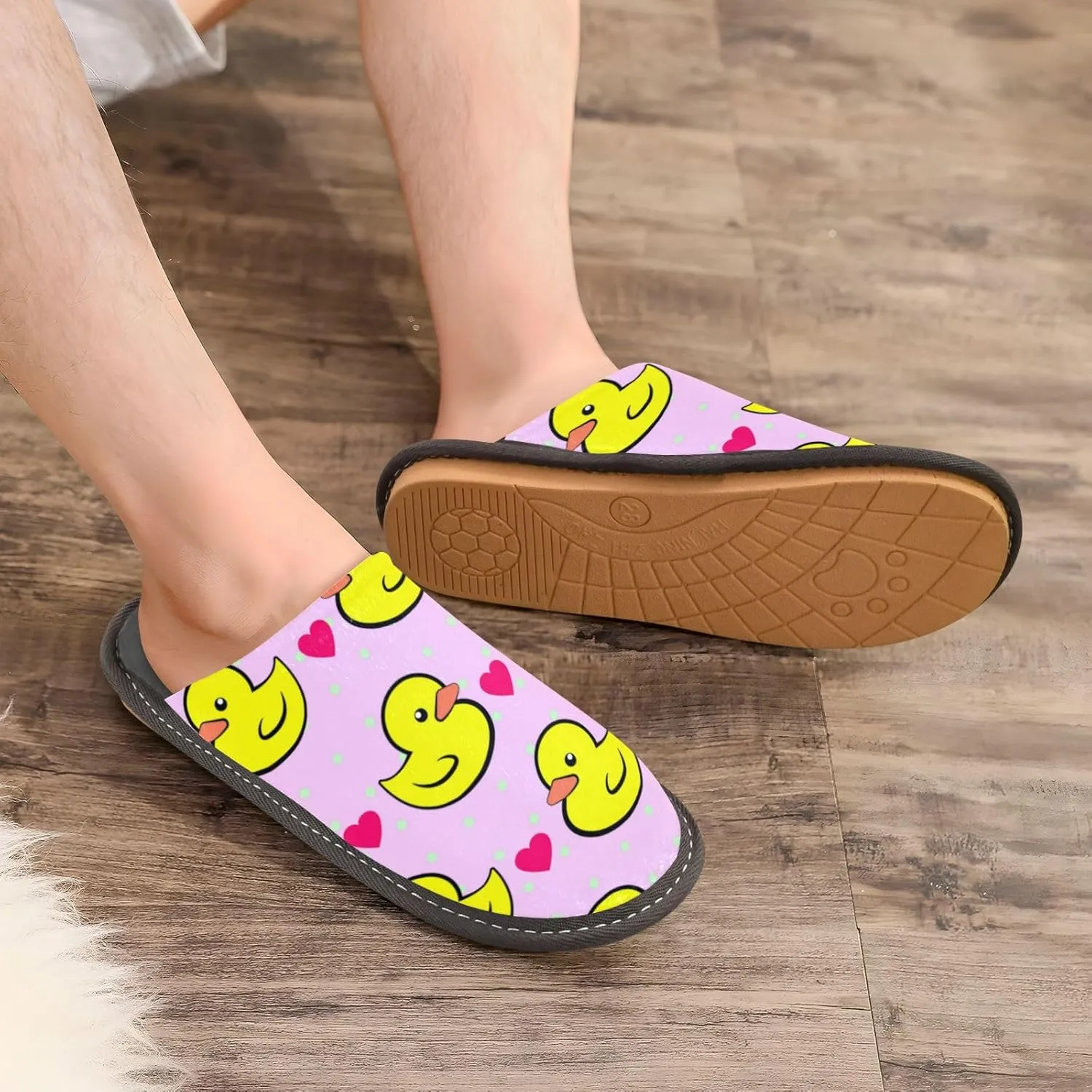 Spa Slippers Indoor House Fuzzy Slippers Soft Memory Foam Non-Slip Home Slipper Winter Shoes For Bedroom Hotel Travel 4-11