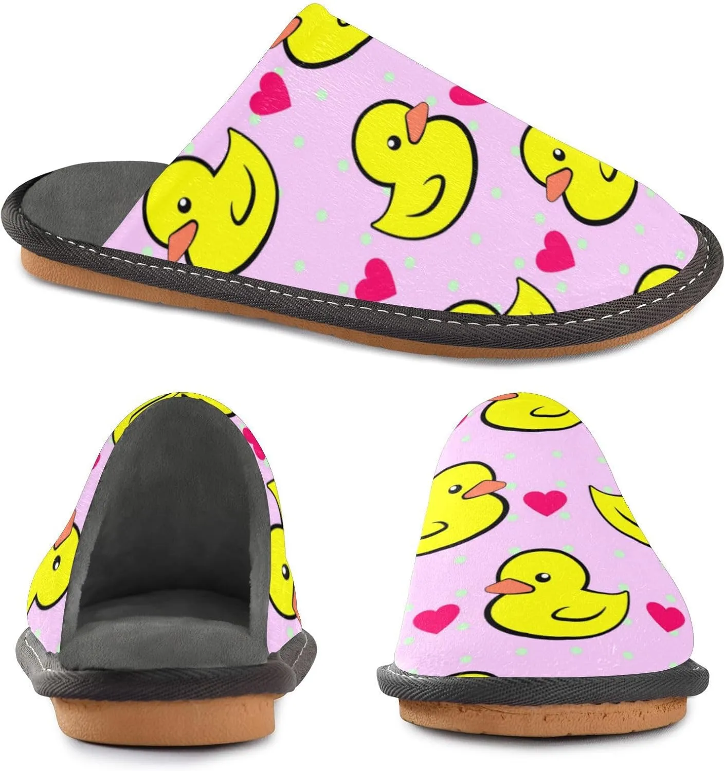 Spa Slippers Indoor House Fuzzy Slippers Soft Memory Foam Non-Slip Home Slipper Winter Shoes For Bedroom Hotel Travel 4-11