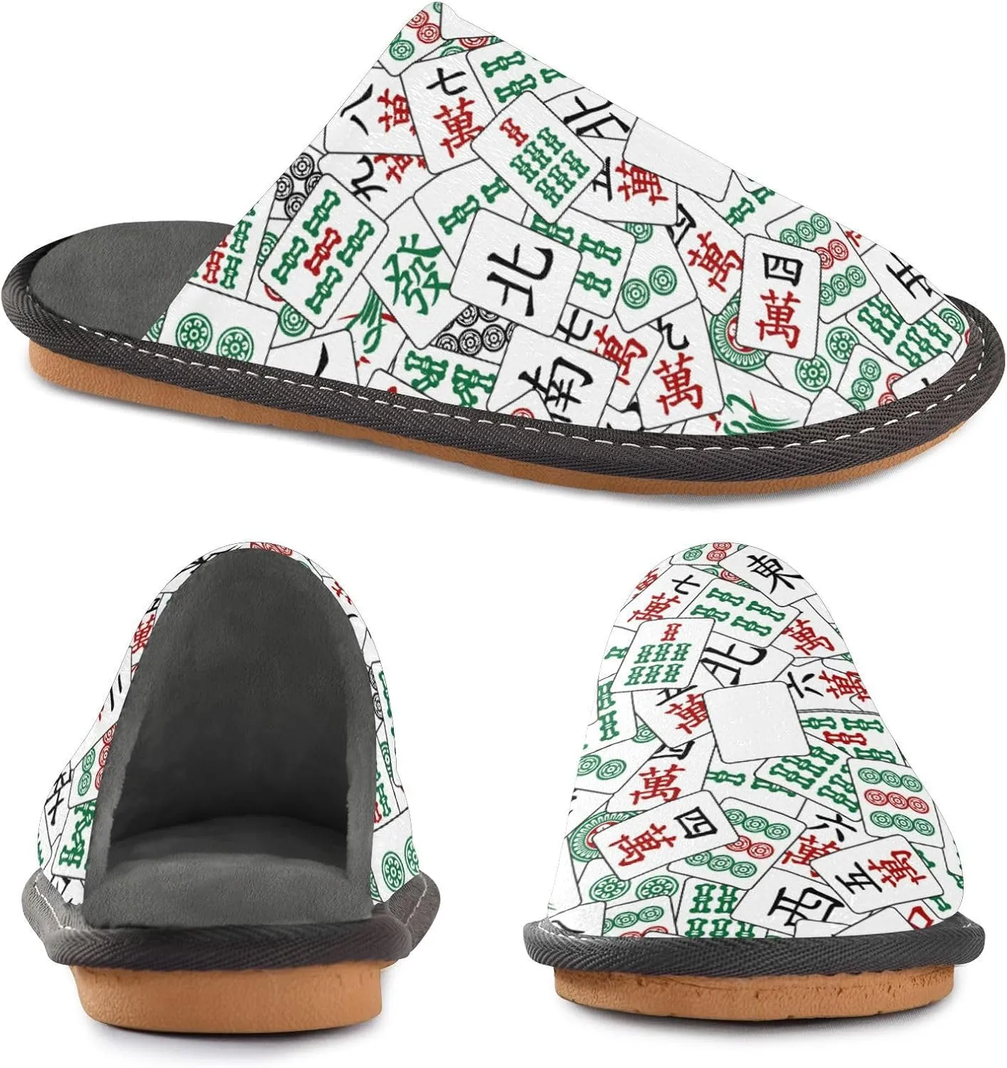 Spa Slippers Indoor House Fuzzy Slippers Soft Memory Foam Non-Slip Home Slipper Winter Shoes For Bedroom Hotel Travel 4-11