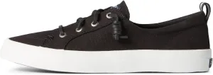 Sperry Women's Crest Vibe Sneaker, Black, 5.5 Wide
